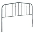 thumbnail image 1 of Modway Lennon Modern Farmhouse Metal Adjustable Headboard, Full Sized, Gray, 1 of 7