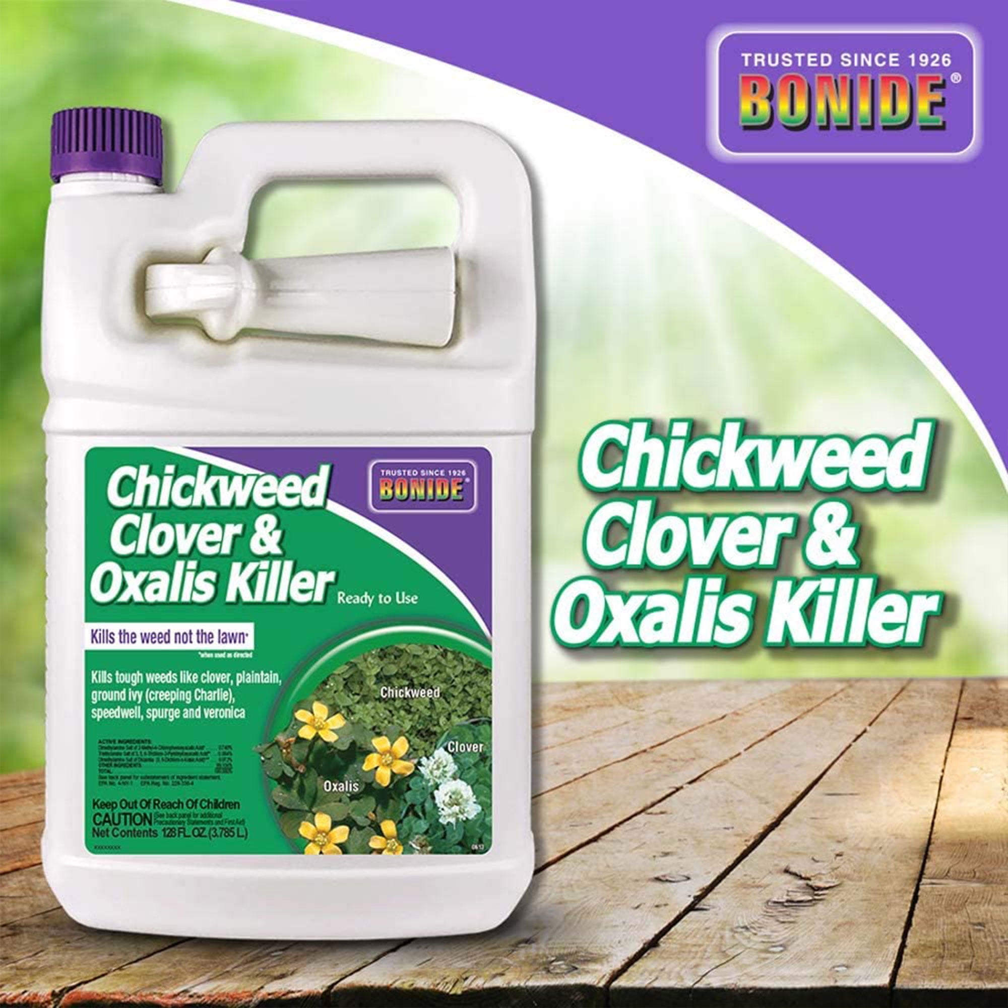Bonide Ready to Use Chickweed, Oxalis, & Clover Lawn Weed Killer, 1 Gal