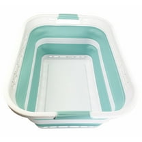 SAMMART 42L (11 gallons) Collapsible Plastic Laundry Hamper/Basket - Foldable Storage Container/Organizer - Portable Laundry Basket - Easy Storage Space Saving