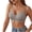 Dark Gray, variant on Women's Teardrop Hollow V Neck Seamless Wireless Bra Adjustable Thin Straps Side Support Invisible