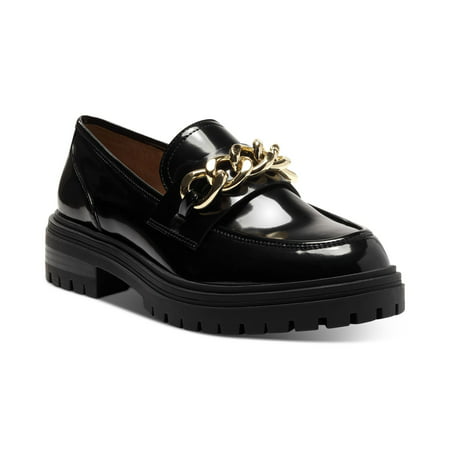 INC International Concepts Womens Brea Chain-Trim Loafers