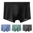 thumbnail image 4 of Happy Date Men's Mesh Breathable Boxer Briefs Cool Breeze Men's Underwear Open Fly, 4 of 8