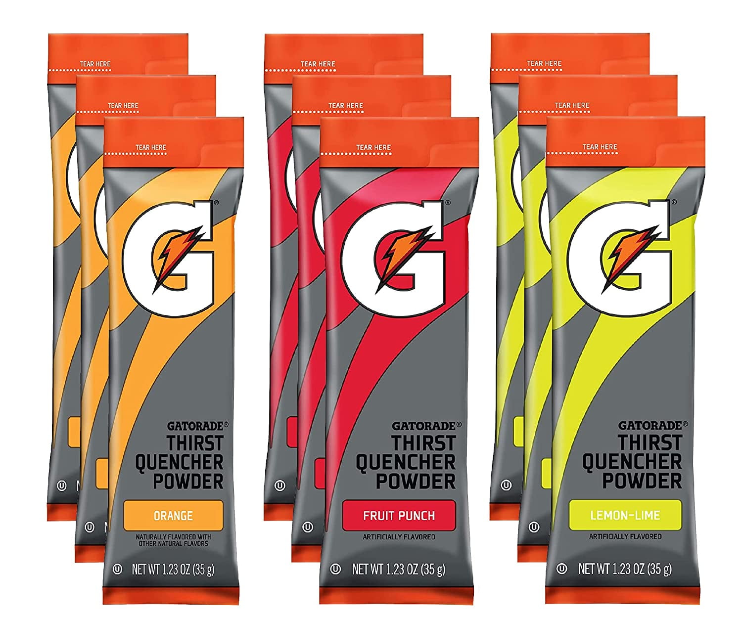 Gatorade Thirst Quencher Powder Sticks, 3 Flavor Variety Pack 3 of
