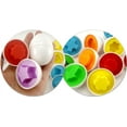 thumbnail image 6 of Matching Eggs - Toddler Toys - Color Shapes Matching Egg Set - Educational Color, Shapes & Sorting Recognition Skills Study Toys - Sorting Puzzle for Kid Baby Toddler Boy Girl Easter Gift (6 Eggs), 6 of 9