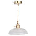 thumbnail image 1 of E27 Vintage Glass Brass Single End Ceiling Light Pendant Lamp Decoration 100-240VB, 1 of 8