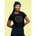 thumbnail image 2 of Smiling Barb Wire Face T-Shirt Women -Image by Shutterstock, Female XX-Large, 2 of 4