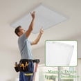 thumbnail image 4 of Grey Burlap Texture Magnetic Fluorescent Light Covers for Ceiling Lights 2 x 4 Feet, Farmhouse Vintage Gray Office Classroom Kitchen Drop Ceiling Light Covers Lighting Filters Shade Panel 2 Packs, 4 of 9