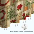 thumbnail image 6 of Pioneer Flower Floral Print Pattern Shower Curtain 84"x72", Bathroom Decorative Shower Curtain Set with 12 Hooks, Waterproof Washable, 6 of 6