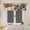 Color 1, variant on AshasdS Brown & Beige Leaf Pattern Window Valance Rod Pocket Kitchen Curtain for Living Room Bedroom Decoration