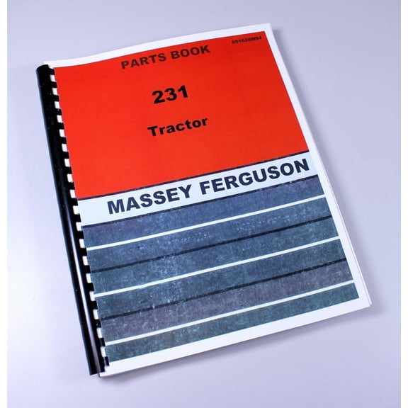Massey Ferguson 231 Tractor Parts Catalog Manual Book Assembly Numbers