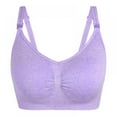 thumbnail image 2 of Plus size Nursing Bra Breast Feeding Maternity Wire free Bra Breastfeeding Push Up Pregnant Underwear, 2 of 4