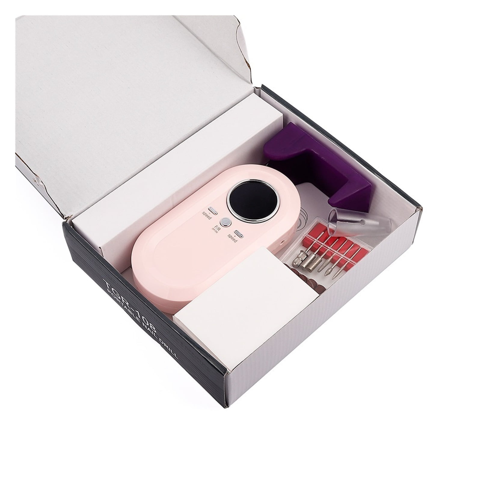 Portable Nail Drill, 30000 RPM Portable Electric Nail Drill Machine, Manicure Pedicure Tool Set, Nail Polisher Remove Gel Nail Polish Acrylic ,Long Lasting