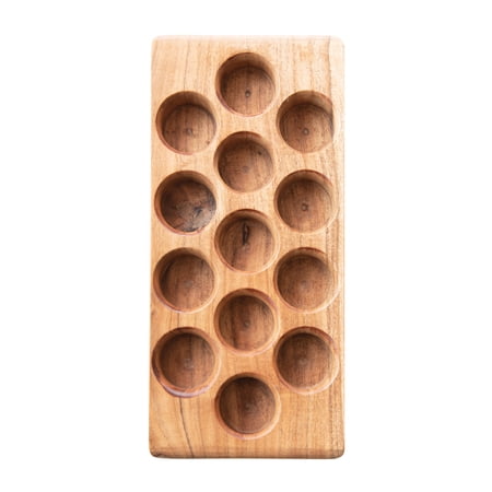 Creative Co-Op Acacia Wood Egg Tray