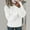 White, variant on Weikingp Women Hoodie Sweatshirt for Women Women's Sweaters Fashion Sweatshirt Sweatshirt Women Black L