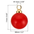 thumbnail image 2 of Unique Bargains Pendentifs Perles Fausses 8mm, Lot de 150 Perles Rondes Imitation Perles, Rouge Doré, 2 of 6