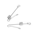 thumbnail image 3 of 2PCS Stainless Steel Parrots Standing Frame Foot Ring Moving AntiOff Opening Leg Buckle(L ), 3 of 8