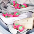 thumbnail image 3 of Farfi 2Pcs Clothes Laundry Balls Reusable Vivid Color Labor-saving Effective Multipurpose Remove Hair Plastic Washing Machine Lint Remover Balls Hair Catchers for Home (Type C), 3 of 13