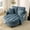 Blue, variant on Two-Seater Sofa, Double Sofa Chaise Longue, with Irregular Armrests and Backrests, Footrest with Storage Space, Comes with Two Small Throw Pillows, Suitable for Living Room and Bedroom (Pink)