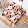thumbnail image 2 of Halloween Pumpkins Ghosts Skulls and Bats Square Tablecloth,Waterproof Square Table Cover,Wipeable Spillproof Washable Table Cover for Home Kitchen Party Decor 42"X42"(107x107cm), 2 of 6