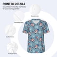 thumbnail image 3 of Lsque Independence With Gnome Pattern Mens Polo Golf Shirts Funny Graphics Shorts Sleeve Button Shirts Baseball T-shirt-Medium, 3 of 7