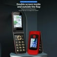 thumbnail image 1 of Teléfono celular con tapa,GSM 2G Flip Mobile Teléfono móvil con tapa Teléfono con doble tarjeta Estética elegante, 1 of 8