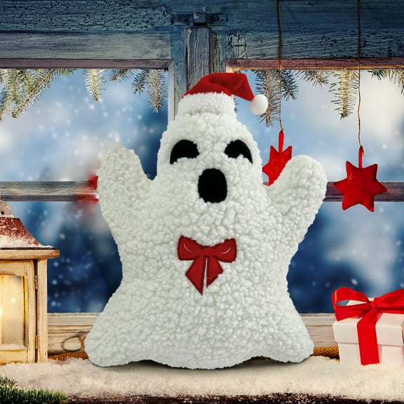 2PCS Spooky Plush Decor, Spooky Pillow Halloween Home Pillow, Cushion Decoration Holiday Gift, Ghost Pillow Halloween, Halloween Ghost Plush