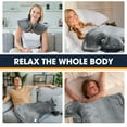thumbnail image 6 of Heating Pad for Neck and Shoulders,Back Pain Relief,3 Heat Levels & 90-Mins Auto Shut Off,Machine Washable,Gifts for Dad,Women,Men,33"x24",Grey, 6 of 10