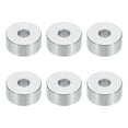 thumbnail image 1 of Espaciadores de aluminio M6, 6 piezas de espaciadores de metal de aluminio 6.5mm ID x 20mm OD x 10mm L, espaciador de tornillo de soporte redondo para tornillos o pernos M6 de 1/4, 1 of 5