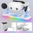 Meta Quest 3S Fast Charging Dock with RGB Light & Stand for