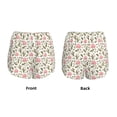 thumbnail image 5 of Lsque Rose Flowers Printed Women's Running Shorts with Liner Pockets,Elastic Quick Dry Workout Athletic Gym Yoga Shorts,Womens High Waist Shorts-Small, 5 of 9