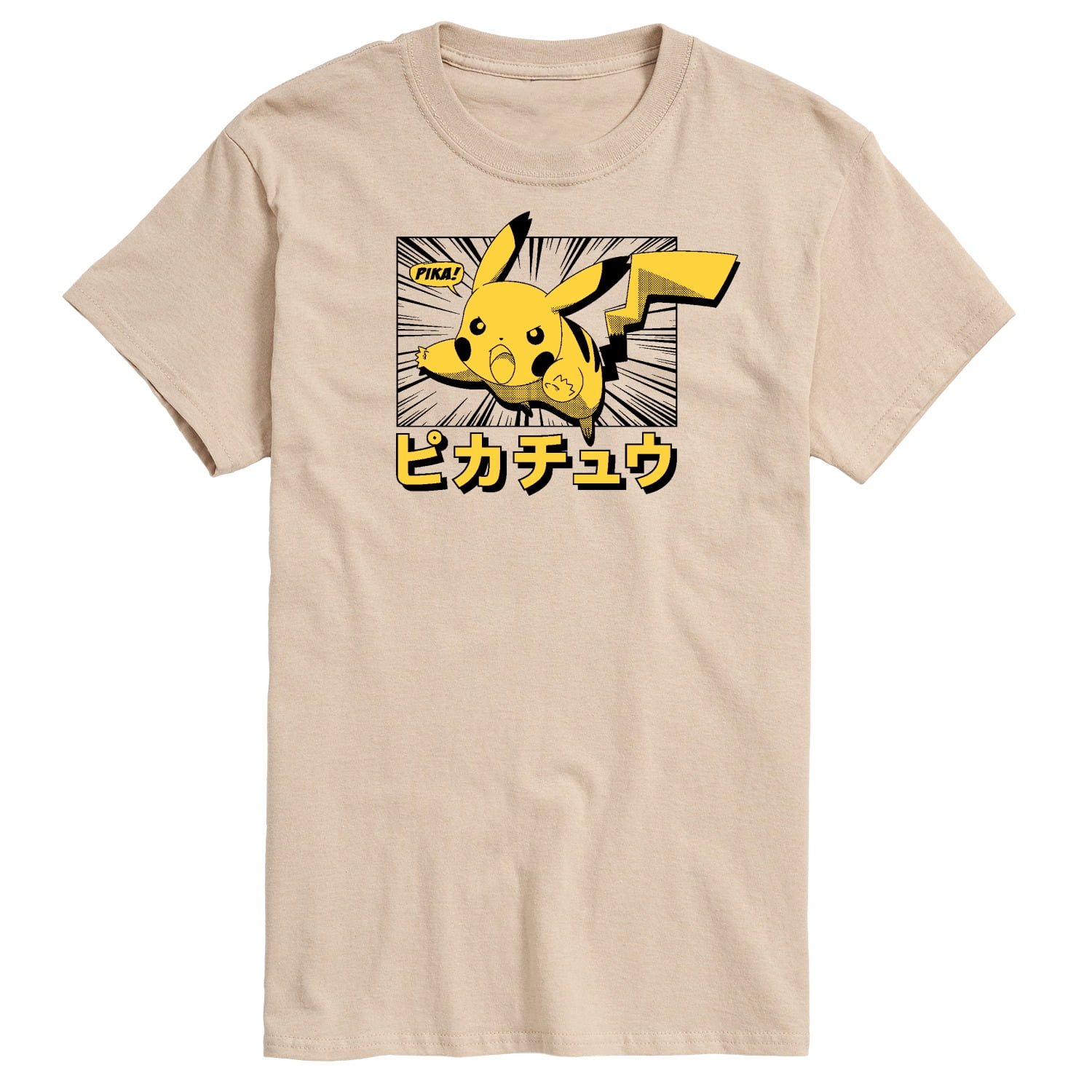 Pokémon - Pikachu Anime Kanji - Men's Short Sleeve Graphic T-Shirt ...