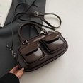 thumbnail image 5 of PU Leather Top Handle Purse with Multi-Pocket Retro Shoulder Handbags Retro Boston Handbag for Women Work Or Daily Use (Coffee), 5 of 10