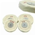 thumbnail image 1 of Cotton Polishing Wheel Cloth Buffing Wheel Arbor Buffer Mirror Polish White Round Wheel 50/40 layers Abrasive Tools, 1 of 5