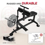 HeeH Seated Calf Raise Machine:Calf Exercise Leg Training Adjustable Equipment, 660LBS Home Gym Black
