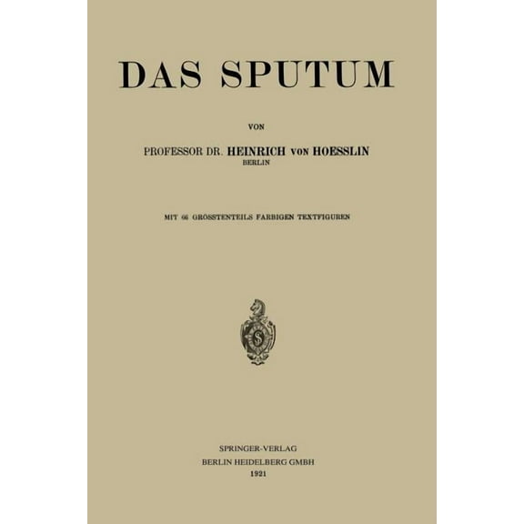 Das Sputum, (Paperback)