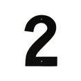 thumbnail image 1 of 10 In. Helvetica Modern Font Individual House Number 2, 1 of 1