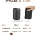 thumbnail image 3 of Neo 2026 Frasco para café al vacío automático, capacidad de 0.75L para 8.8oz de granos de café, operación con un botón, recipiente de almacenamiento de alimentos de acero inoxidable, 3 of 4