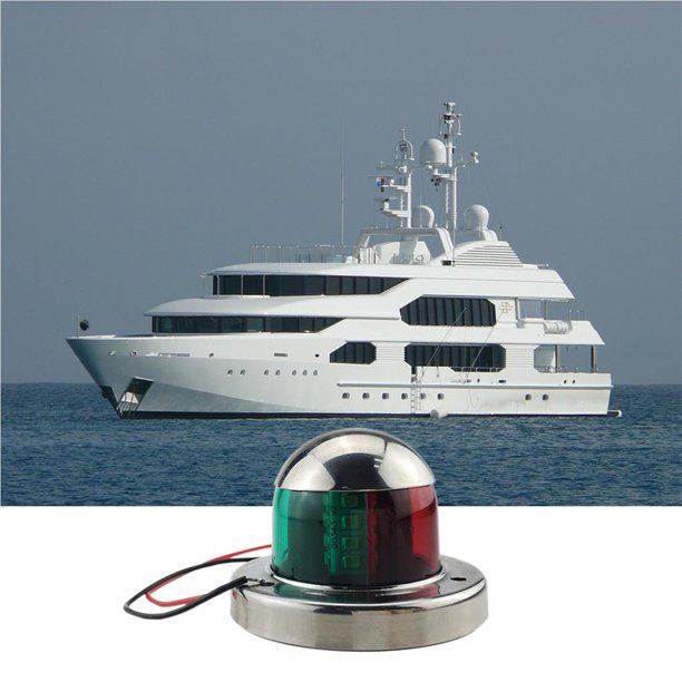 Kearding Luces de navegación LED marinas para barcos de 12V, lámpara de navegación marina, luces de señal de navegación para yates portuarios Iluminación y accesorios Kearding HA020109-00