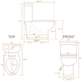 thumbnail image 2 of Magic Flush Eco-Friendly One Piece Toilet with a S, 2 of 7