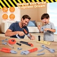 thumbnail image 4 of WLBES Kids Tool Set, Toddler Tool Belt with Pliers & Tools, Toy Drill, Plastic Play Tools, Pretend Construction Toys for Kids Ages 3+, Birthday Gift & Party Favors, 4 of 10