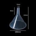 thumbnail image 4 of 1/3Pcs Practical Durable Clear Portable Filling Small Bottles Lab Bottles, Essential Oils Kitchen Funnel Filling Tool Plastic Funnel Set Lab PP Funnels 1PC-75MM, 4 of 8