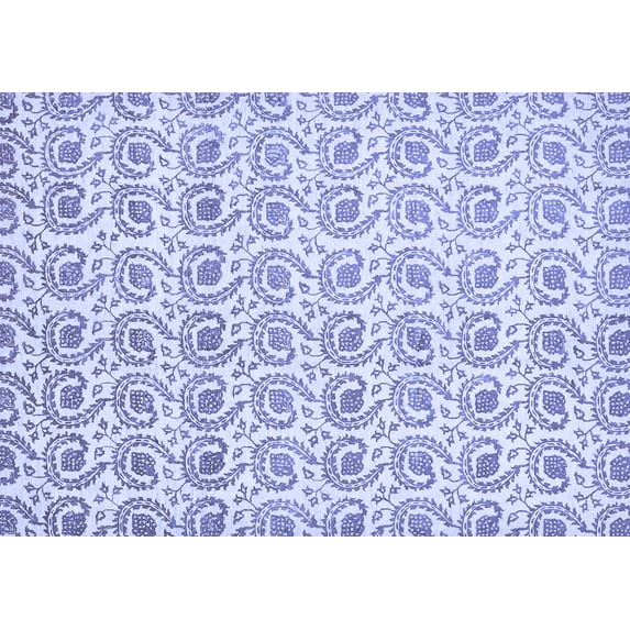 Ahgly Company Indoor Rectangle Abstract Blue Modern Area Rugs, 2' x 4'