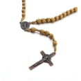thumbnail image 3 of Collar católico Ry, cuentas de oración con ( ), marrón claro, 3 of 5