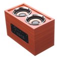 thumbnail image 4 of Altavoz portátil inalámbrico retro de madera de 10 W con salida W4, 4 of 5