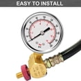 thumbnail image 4 of Air Tank Valve Kit with 2" Pressure Gauge, 1/8" NPT 4 Ft Hose, Black and Gold, 4 of 7