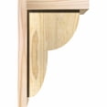 thumbnail image 3 of 8"W x 8"D x 12"H Crestline Rough Sawn Corbel w/Backplate, Douglas Fir, 3 of 9