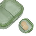thumbnail image 3 of Unique Bargains 1 Pc Pill Case 2 Grid Mini Pill Box Clear Green, 3 of 6