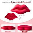 thumbnail image 4 of Phantoscope Lips Throw Pillows Smooth Soft Velvet Cushion with Insert Included, Decorative Lumbar Pillow for Couch Bed Living Room, Purple, 24 x 12 Inches, 4 of 7