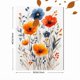 thumbnail image 3 of Qisvanset Framed Canvas Wall Art 12x16 Inch Wildflower Floral Girl Nursery Printed Wall Art, 3 of 5
