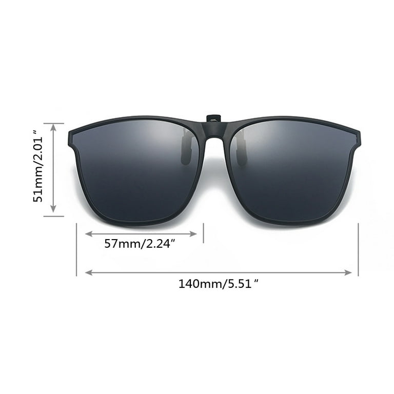 3 Pack Clip on Polarized Night Driving Glasses Women Men (52MMx33MM) –
